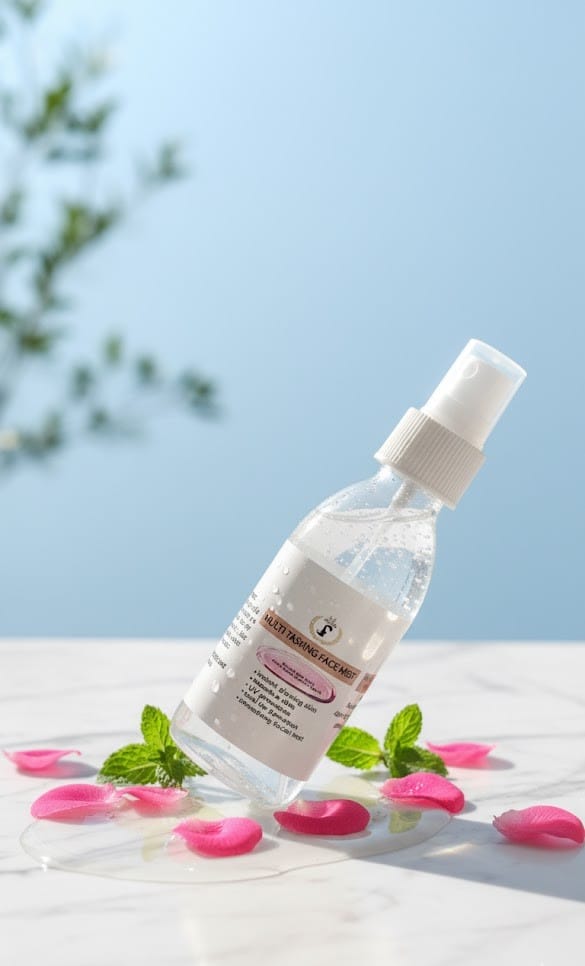 Multi tasking face mist