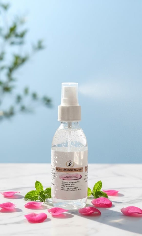 Multi tasking face mist