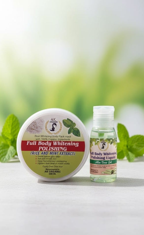Full body whitening body polish kit