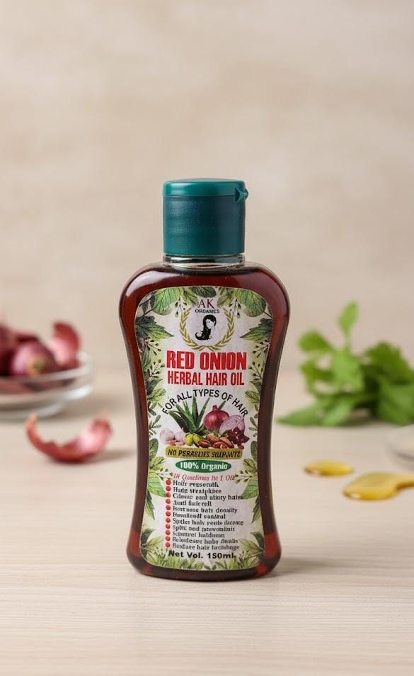 Red onion herbal hair oil