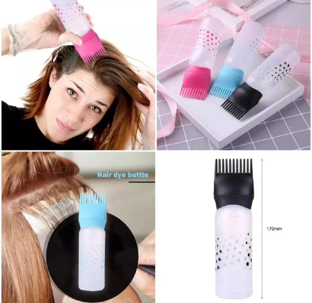 Hair oil applicator bottle