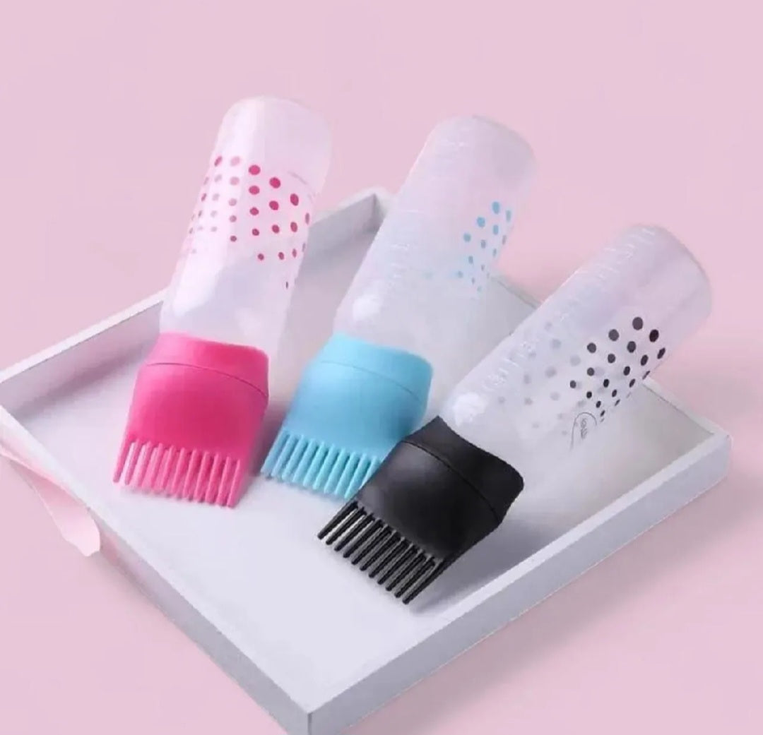 Hair oil applicator bottle